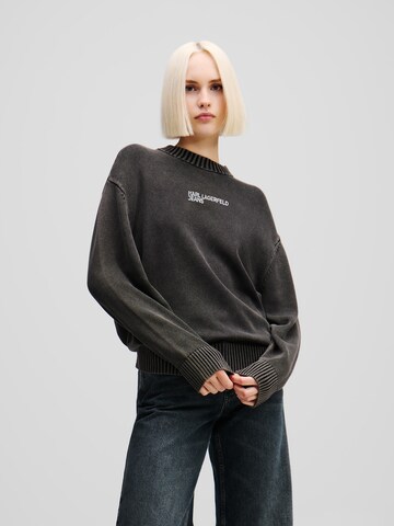 KARL LAGERFELD JEANS Sweater in Black: front