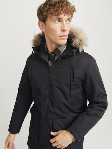 JACK & JONES Winterparka in Zwart