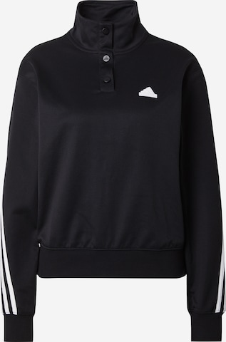 ADIDAS SPORTSWEARSportska sweater majica 'Iconic' - crna boja: prednji dio