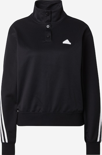 ADIDAS SPORTSWEAR Sportief sweatshirt 'ICONIC 3S TT' in de kleur Zwart / Wit, Productweergave