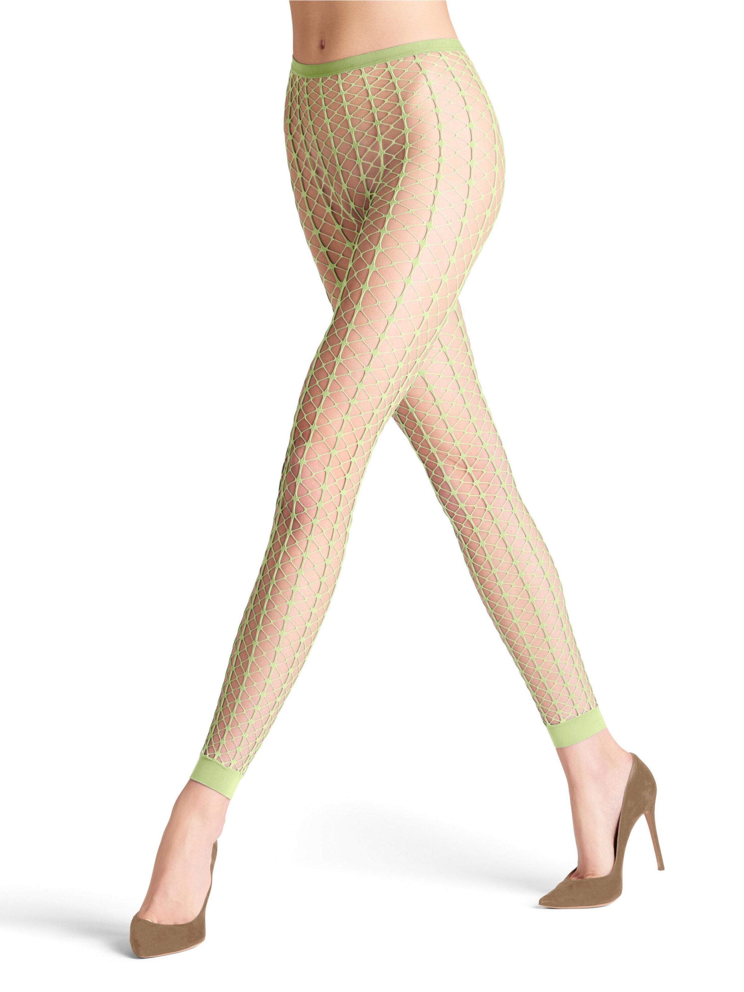 FALKE Leggings 'Paradise Net'‌‌‌‌‌‌ in Gelb: Vorderseite