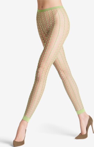 FALKE Leggings 'Paradise Net' in Gelb: Vorderseite