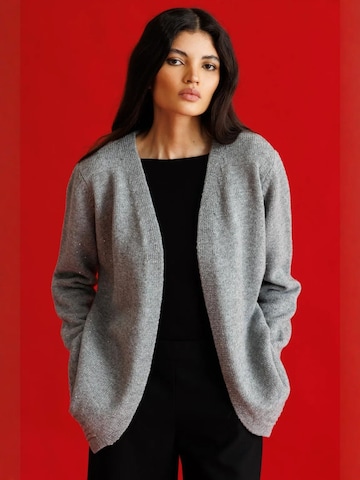 MixRay Strickjacke 'Strickjacken'‌ in Grau: Vorderseite