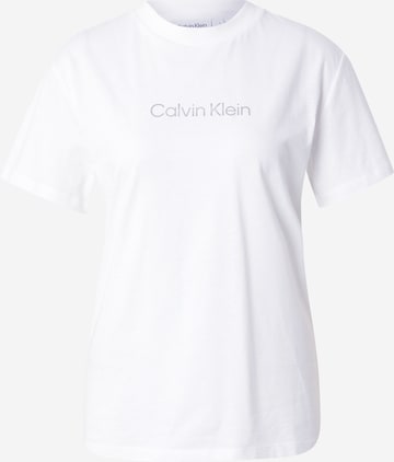 Tricou 'HERO' de la Calvin Klein pe alb: față