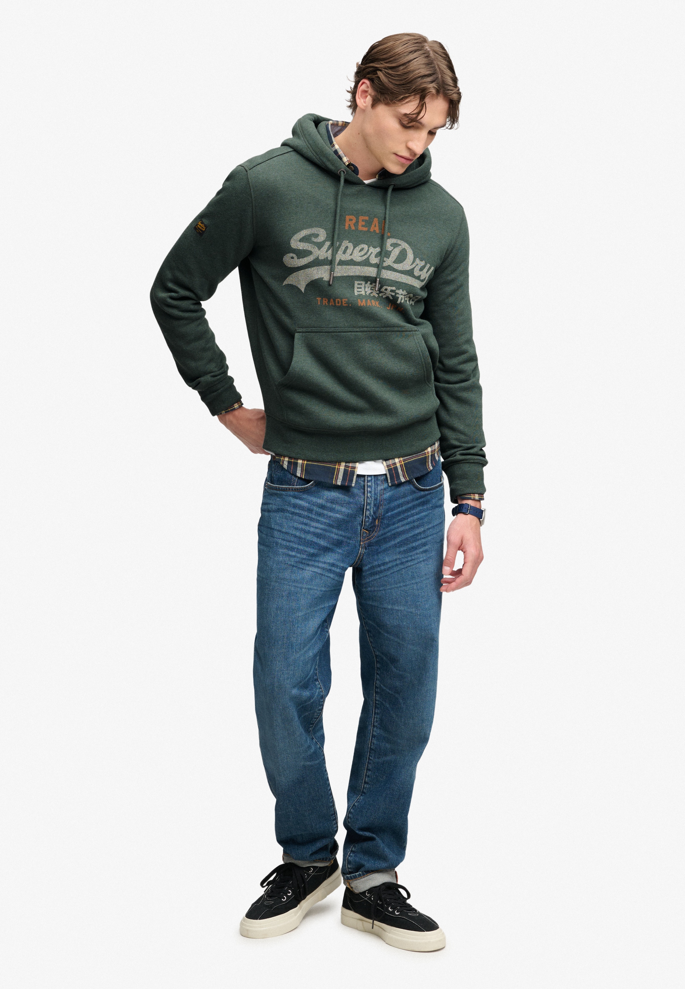 Felpa 'Heritage' di Superdry & Co in verde