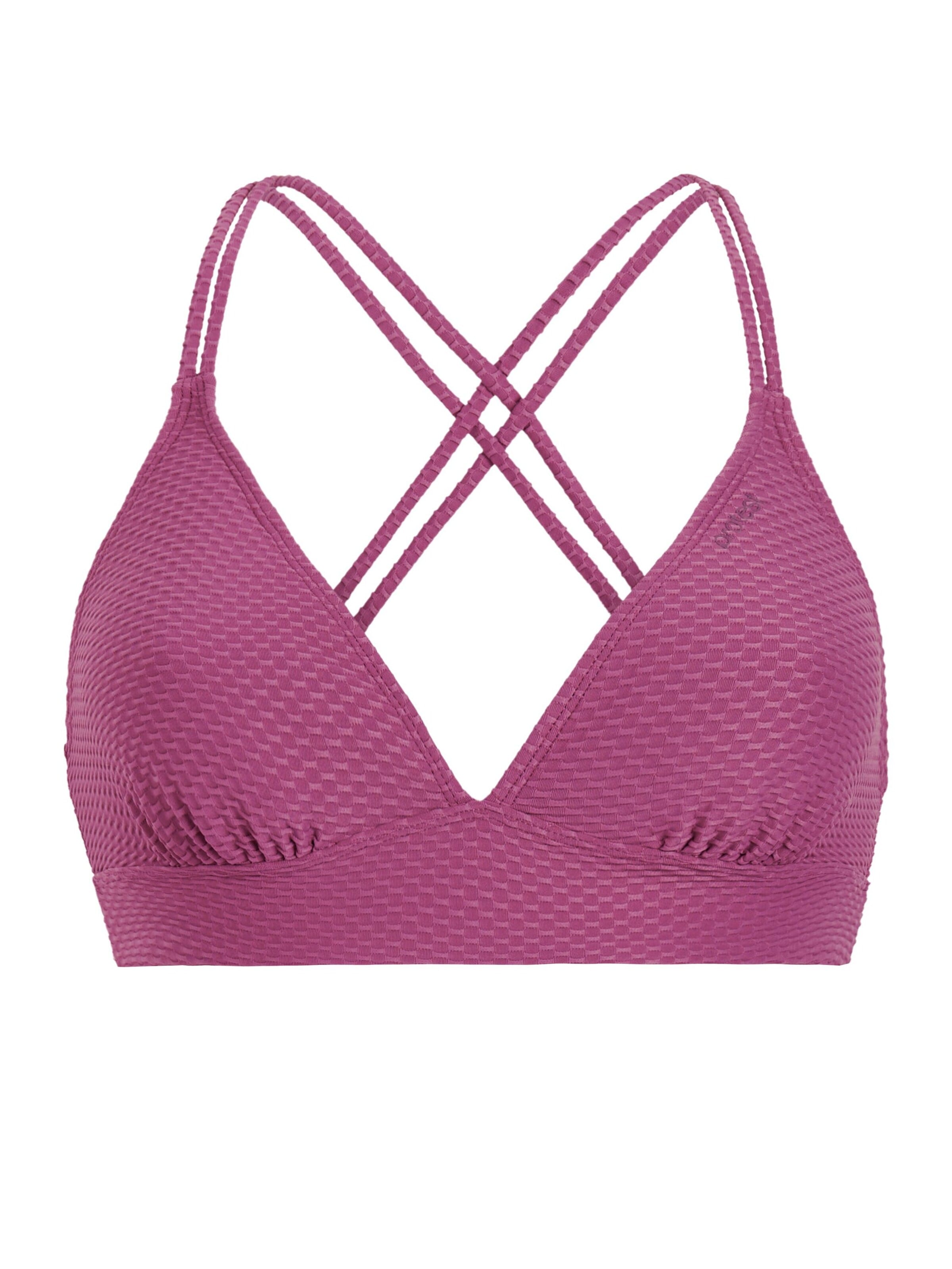 PROTEST Triangle Bikini Top 'MIXRelaxo' in Pink: front