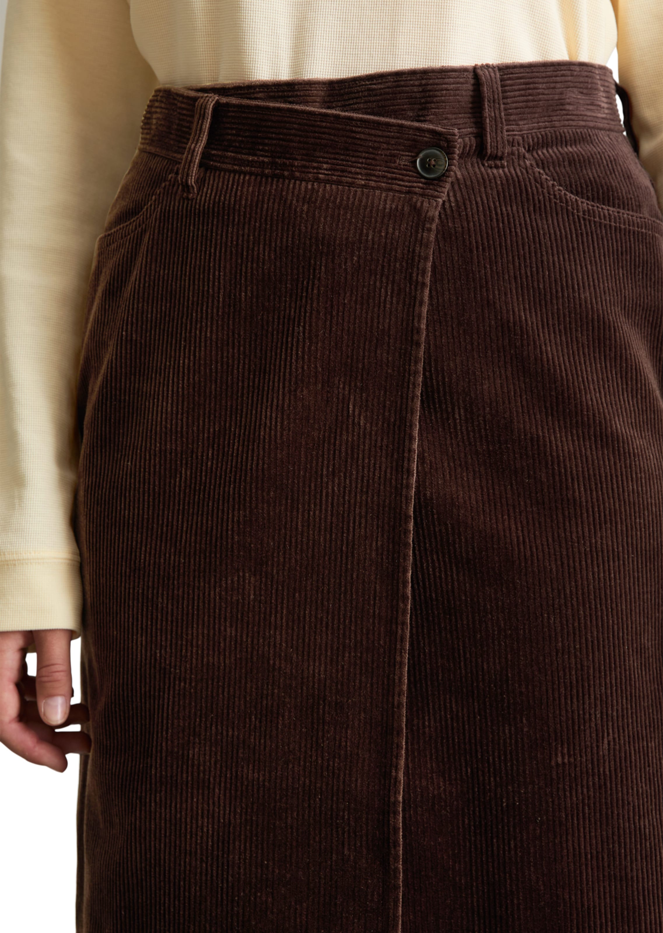 Marc O'Polo DENIM Rock in Braun: Vorderseite