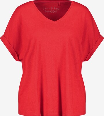 SAMOON Tričko – červená: přední strana