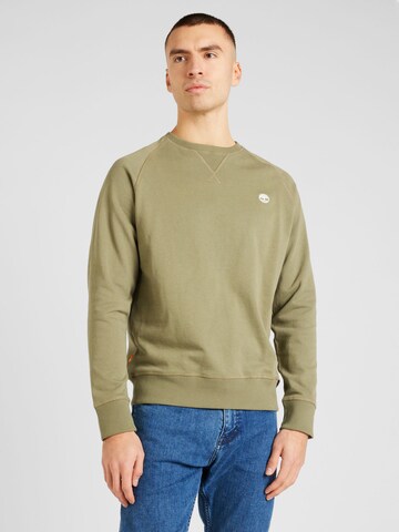 TIMBERLAND Sweatshirt i grön: framsida