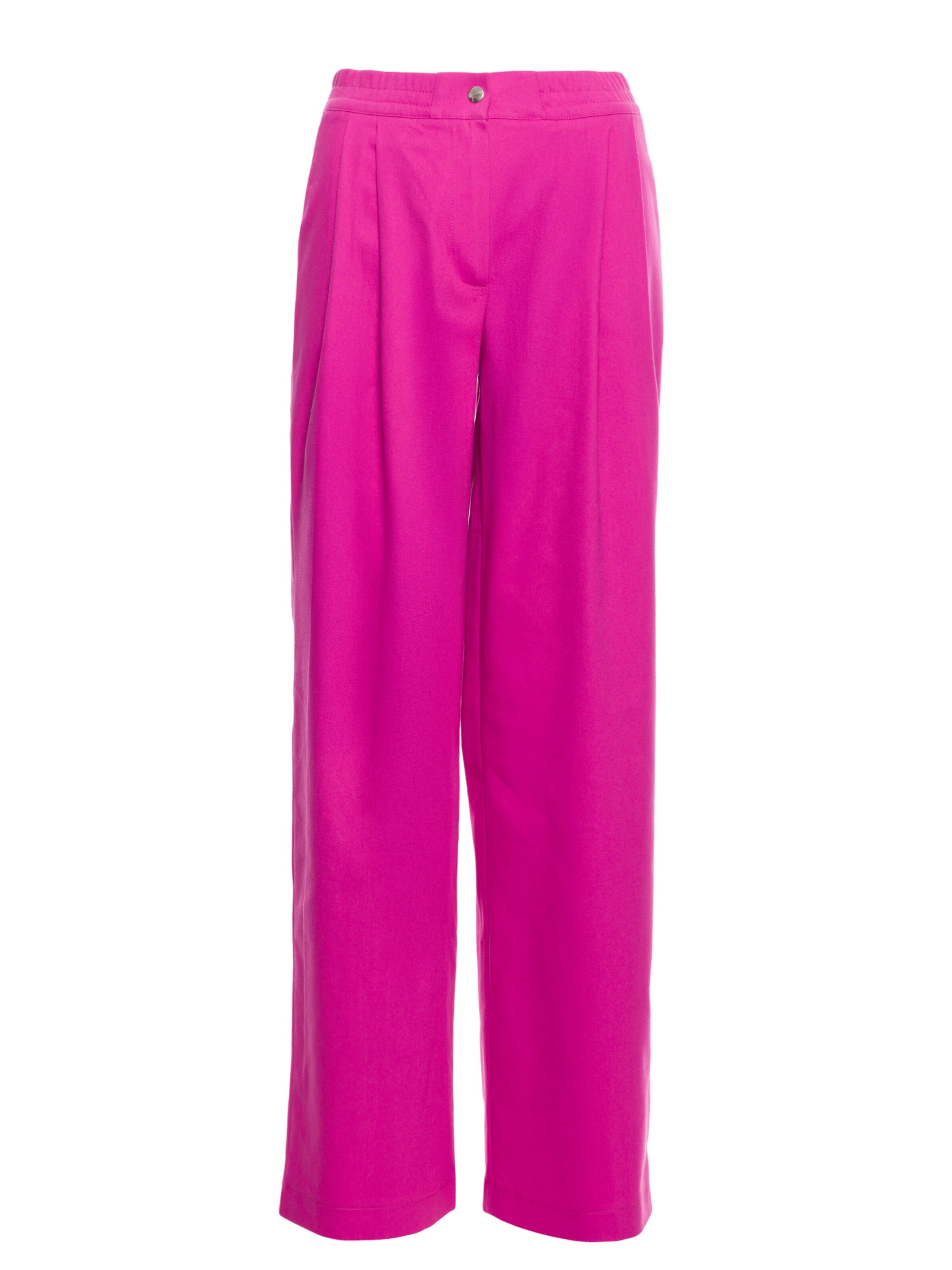 Wide leg Pantaloni de la made of emotion pe roz: față