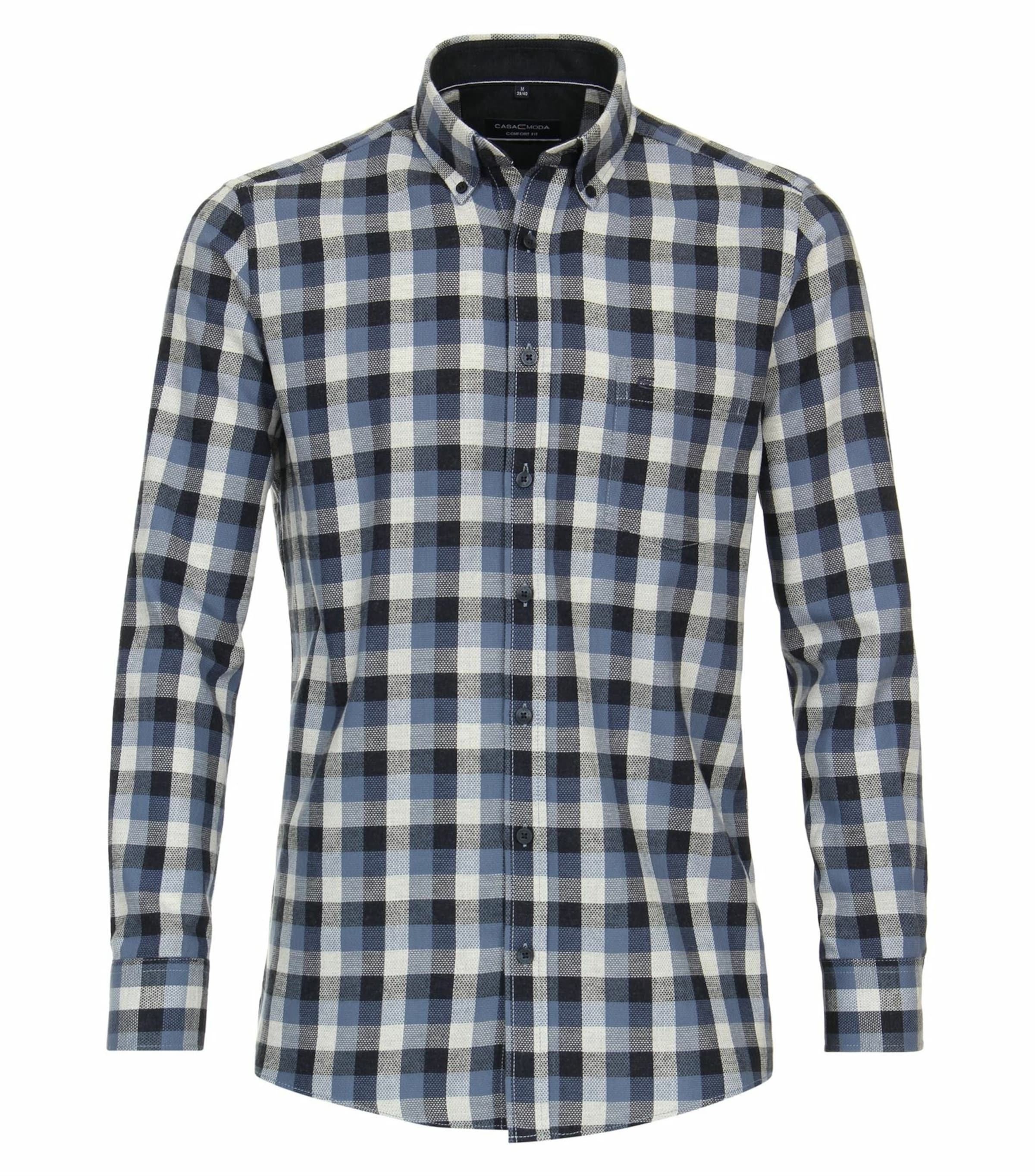CASAMODA Comfort Fit Hemd in Blau: Vorderseite