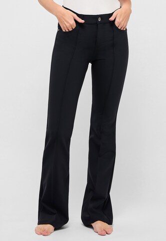 Angels Boot cut Pants 'Leni' in Black: front