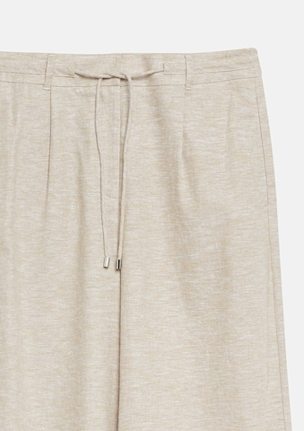 Wide Leg Pantalon à pince COMMA en beige