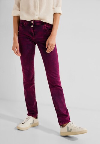 CECIL Regular Jeans in Purple: front