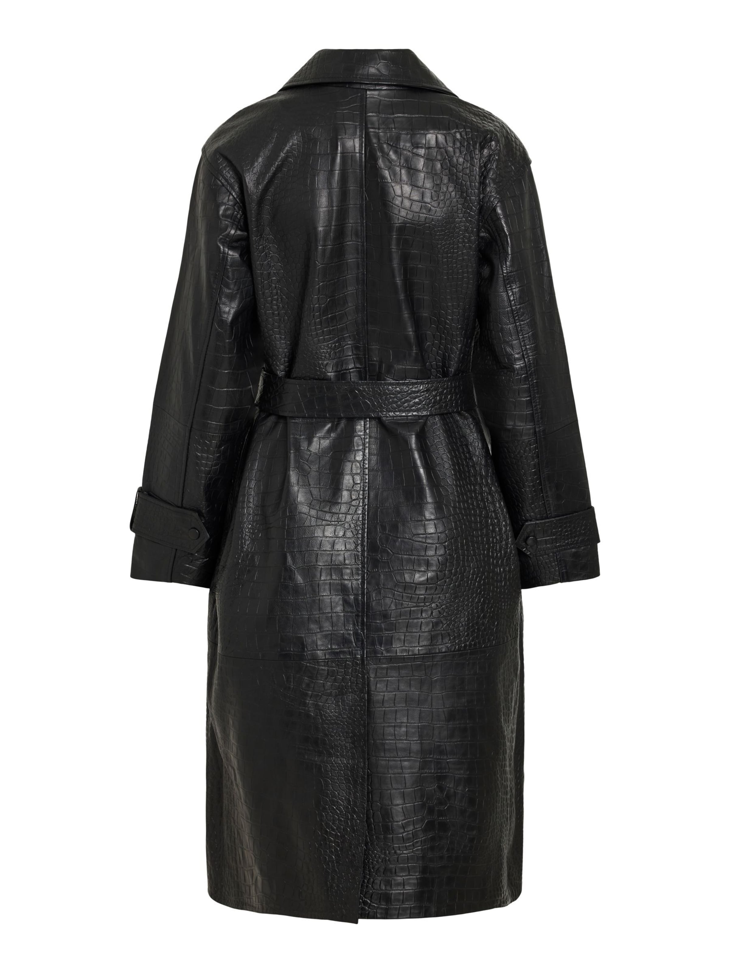 Manteau mi-saison ROUGE EDIT en noir