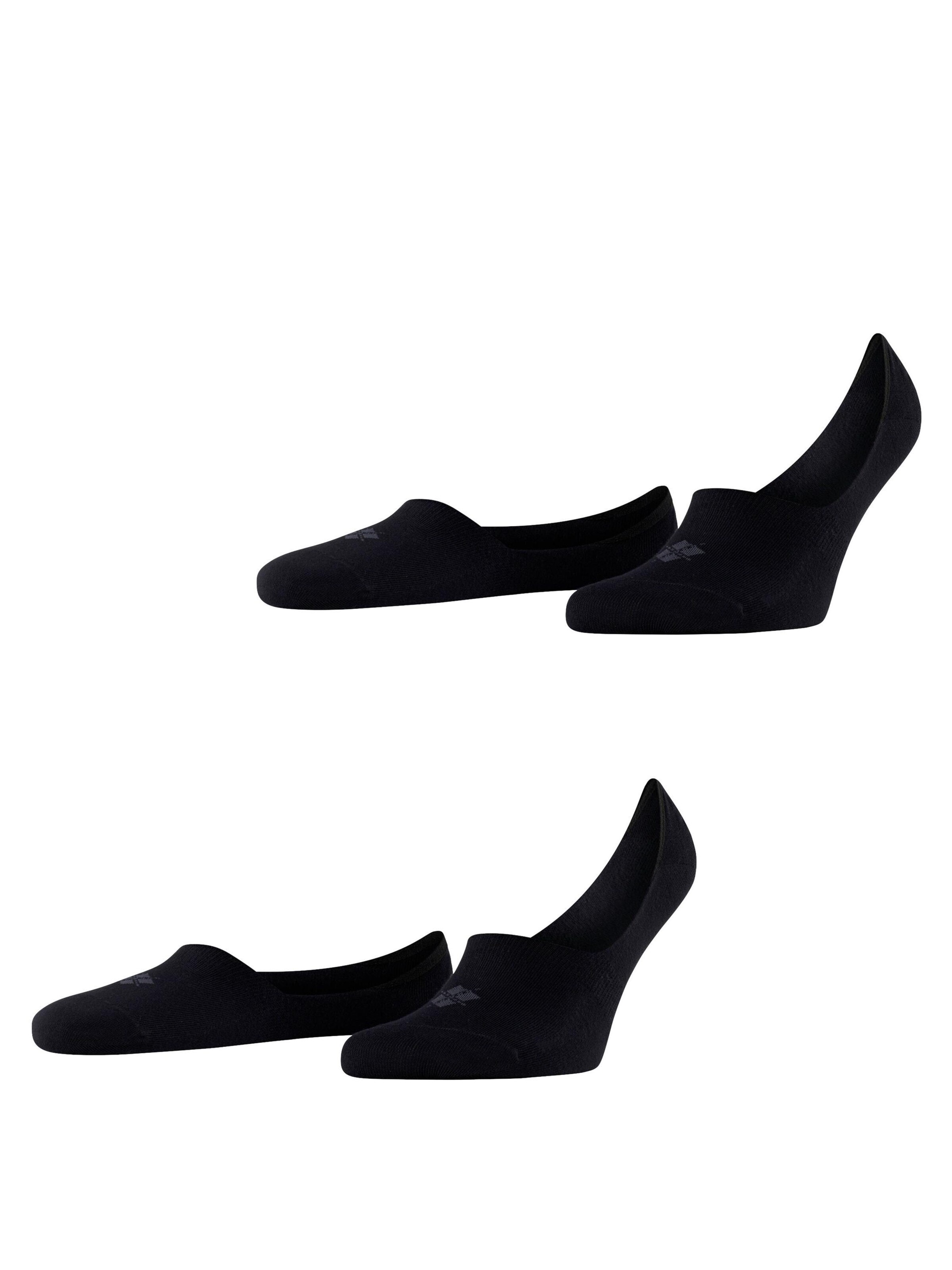BURLINGTON Ankle Socks 'Everyday 2-Pack' in Black: front