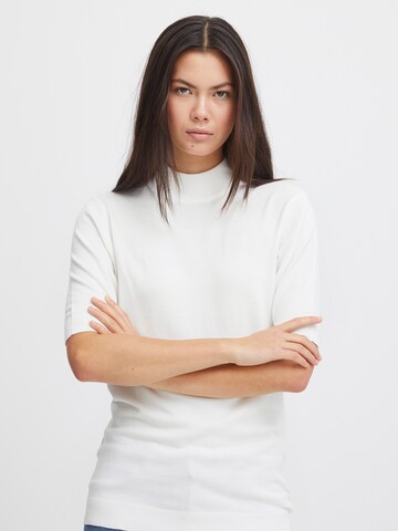 ICHI Sweater 'MAFA' in White: front