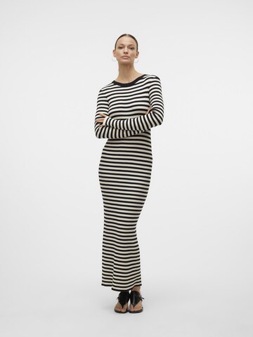 VERO MODA Strikkjole i beige