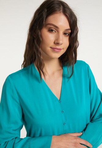 Robe-chemise IZIA en bleu