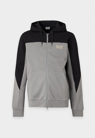 EA7 Emporio Armani Sweatjacka i grå: framsida