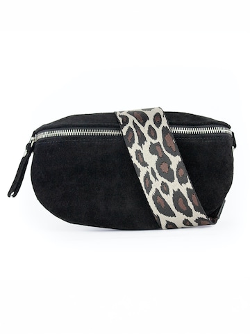 lePelou - Riñonera 'LIVIA small' en negro: frente