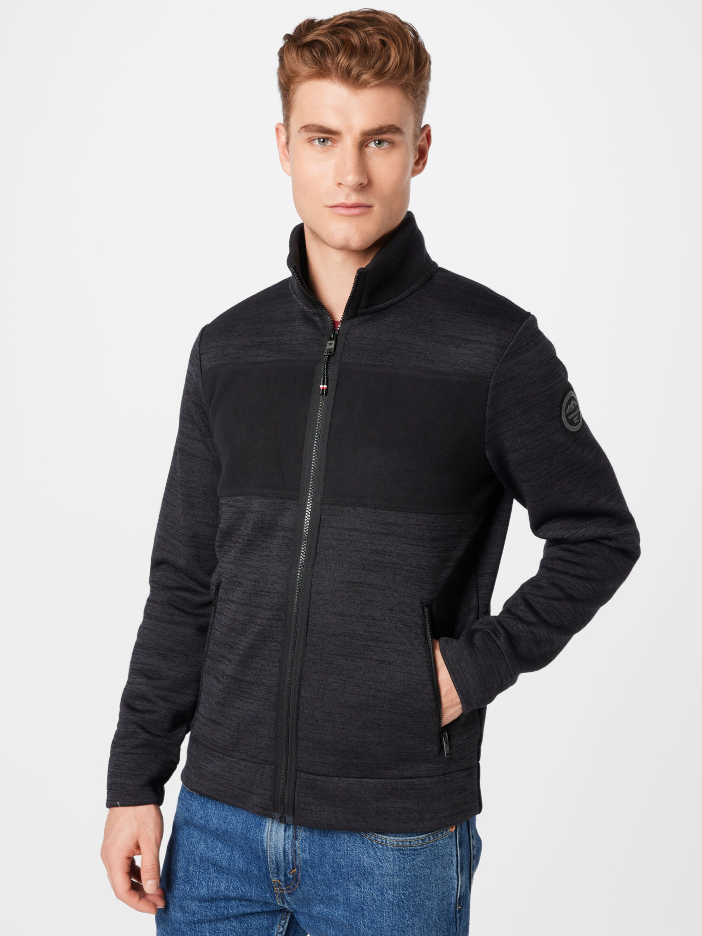 Männer Große Größen TOM TAILOR Strickjacke in Basaltgrau - FW32343 Männer Große Größen TOM TAILOR Strickjacke in Basaltgrau - FW32343
