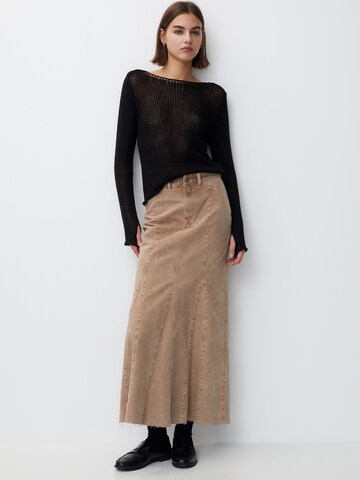 Pull&Bear Rok in Beige