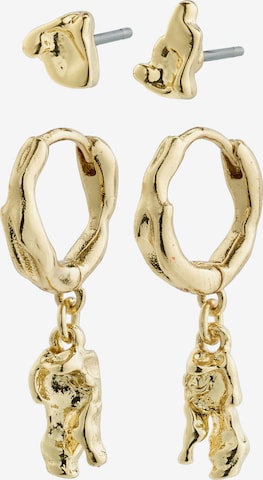 Boucles d'oreilles 'Sea' Pilgrim en or : devant
