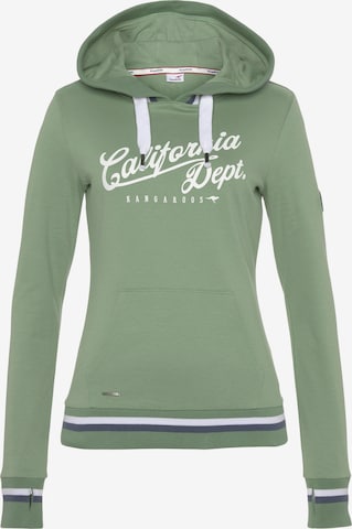 KangaROOS Athletic Sweatshirt in Green: front