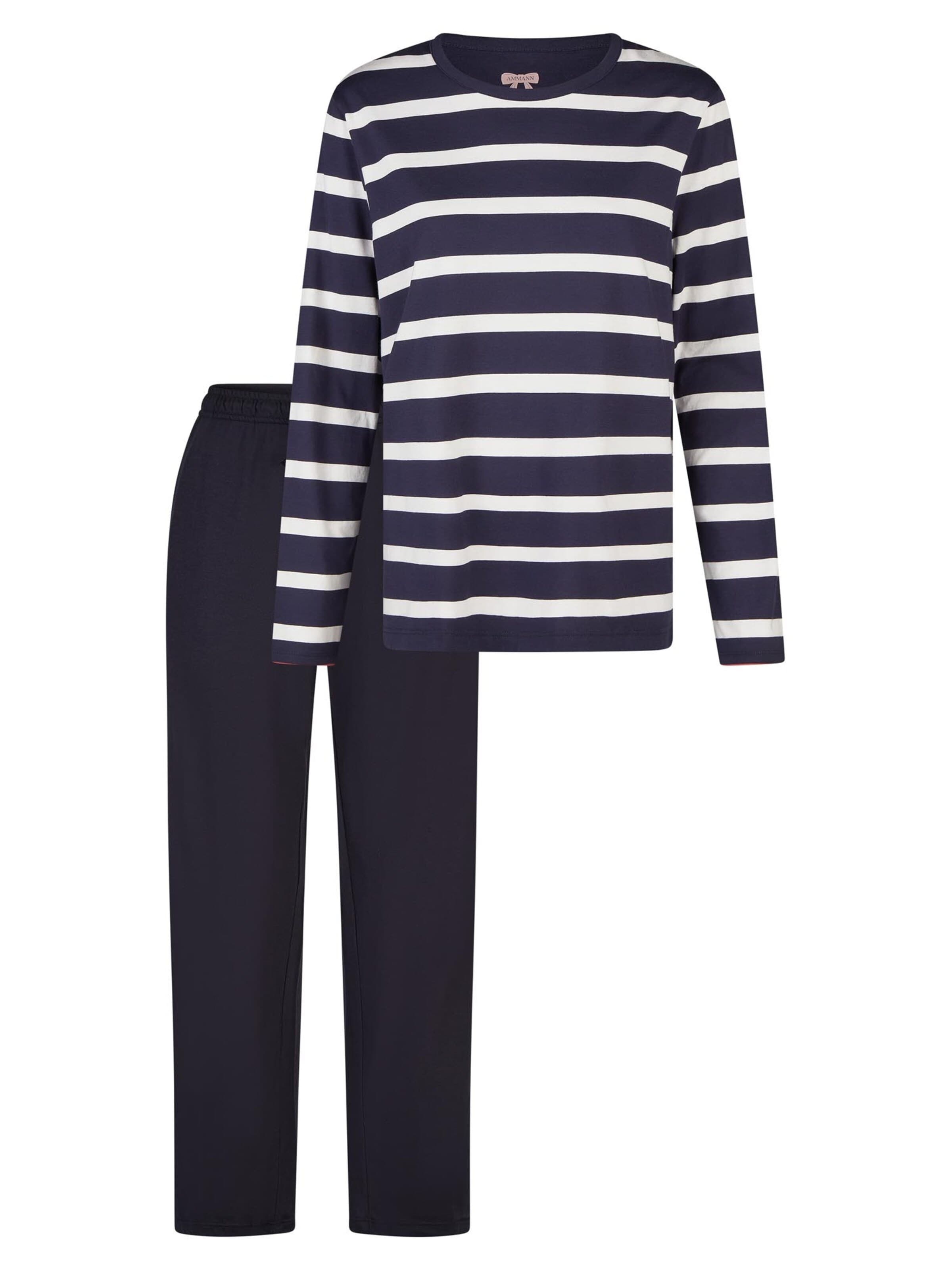 Ammann Pyjama 'Mix & Match' in Blauw: voorkant