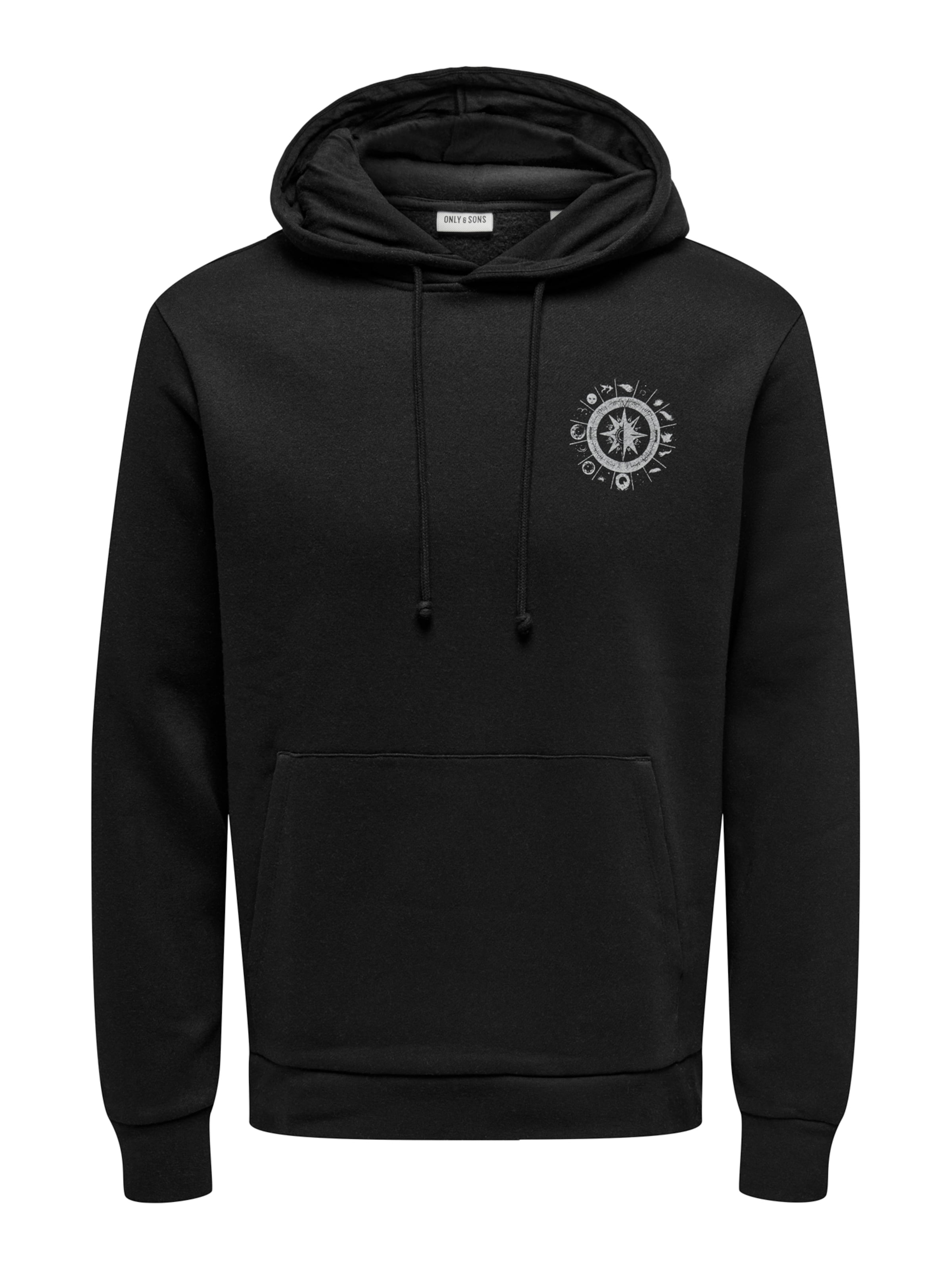 Only & Sons Sweatshirt 'ONSCHASE' in Grey / Black, Item view