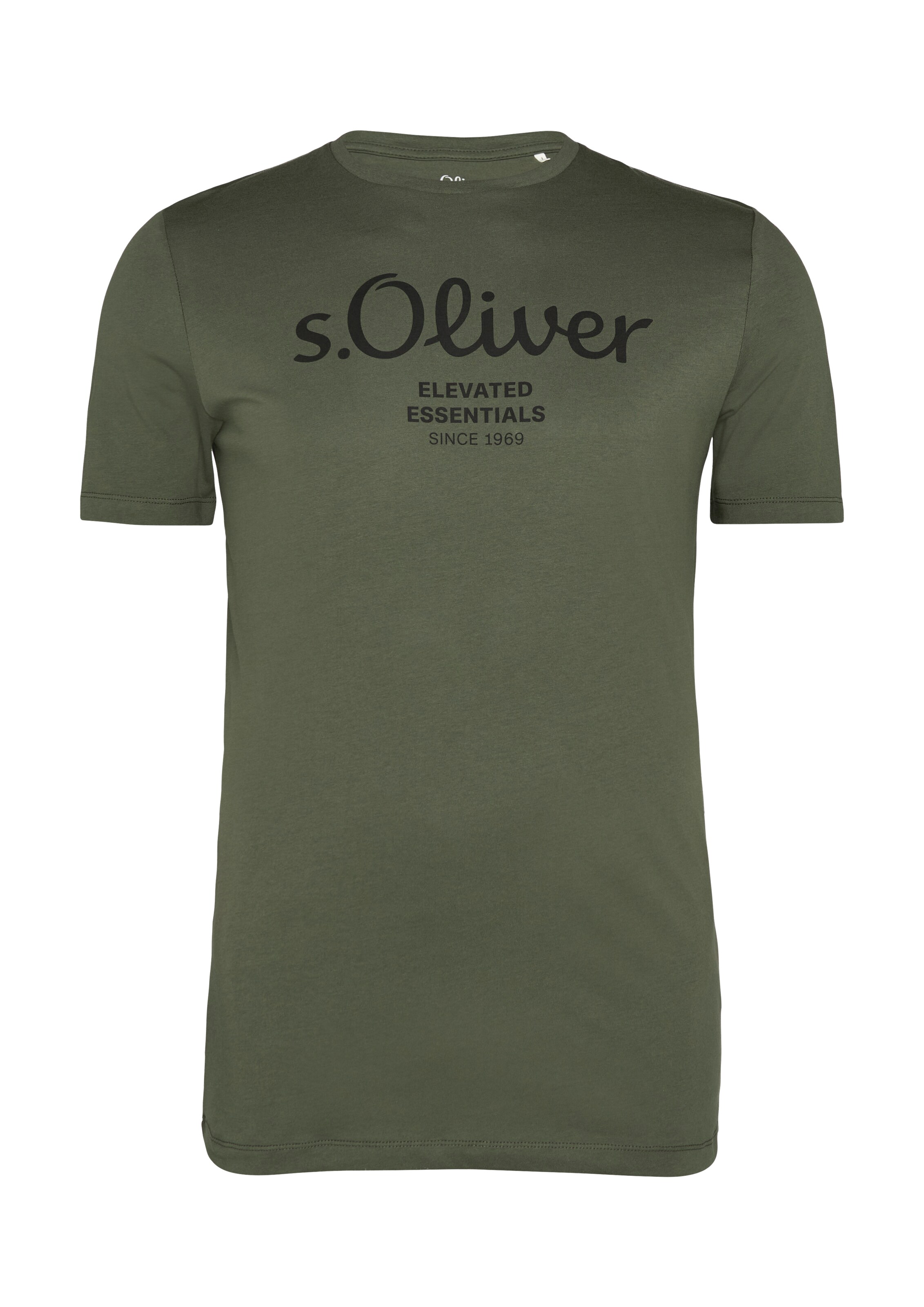 s.Oliver Men Tall Sizes Shirt in Green: front