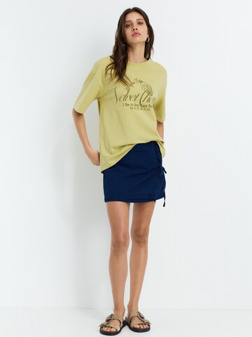 Maglietta 'HOTEL LIMA' di Pull&Bear in verde
