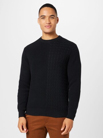 ABOUT YOU Sweater 'Willi' in Black: front