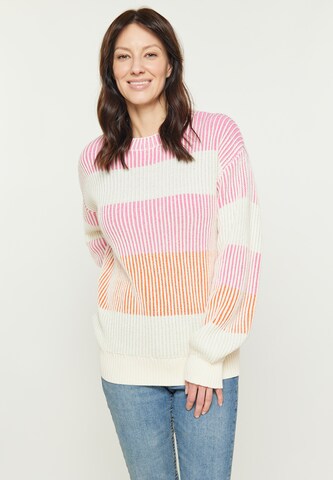 jauktas krāsas usha BLUE LABEL Džemperis 'Fashion Look': no priekšpuses