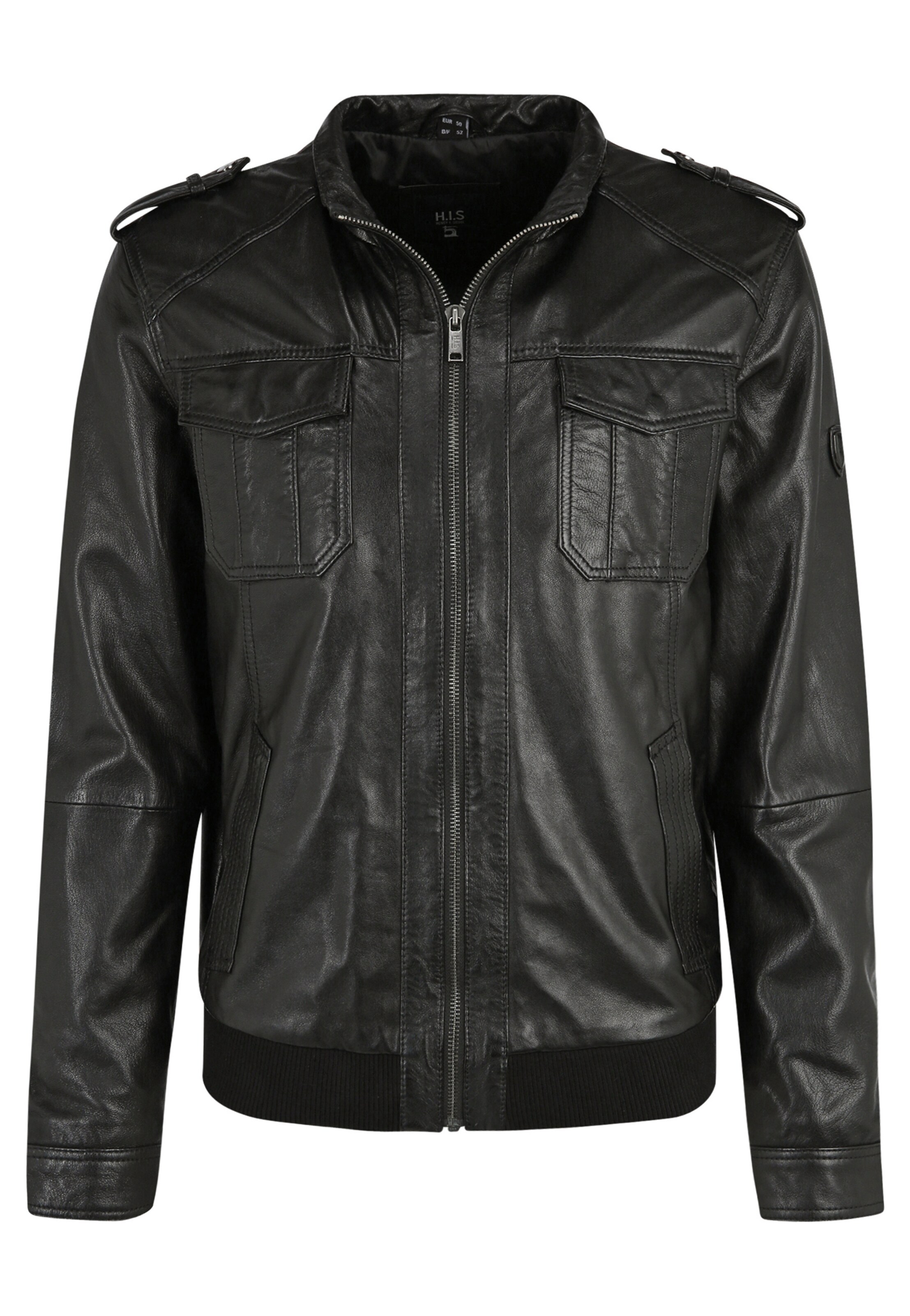 H.I.S Jacke 'Sander' in Schwarz: Vorderseite