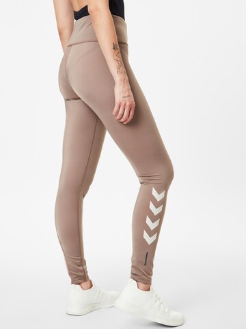 Hummel Skinny Sports trousers 'Tola' in Brown