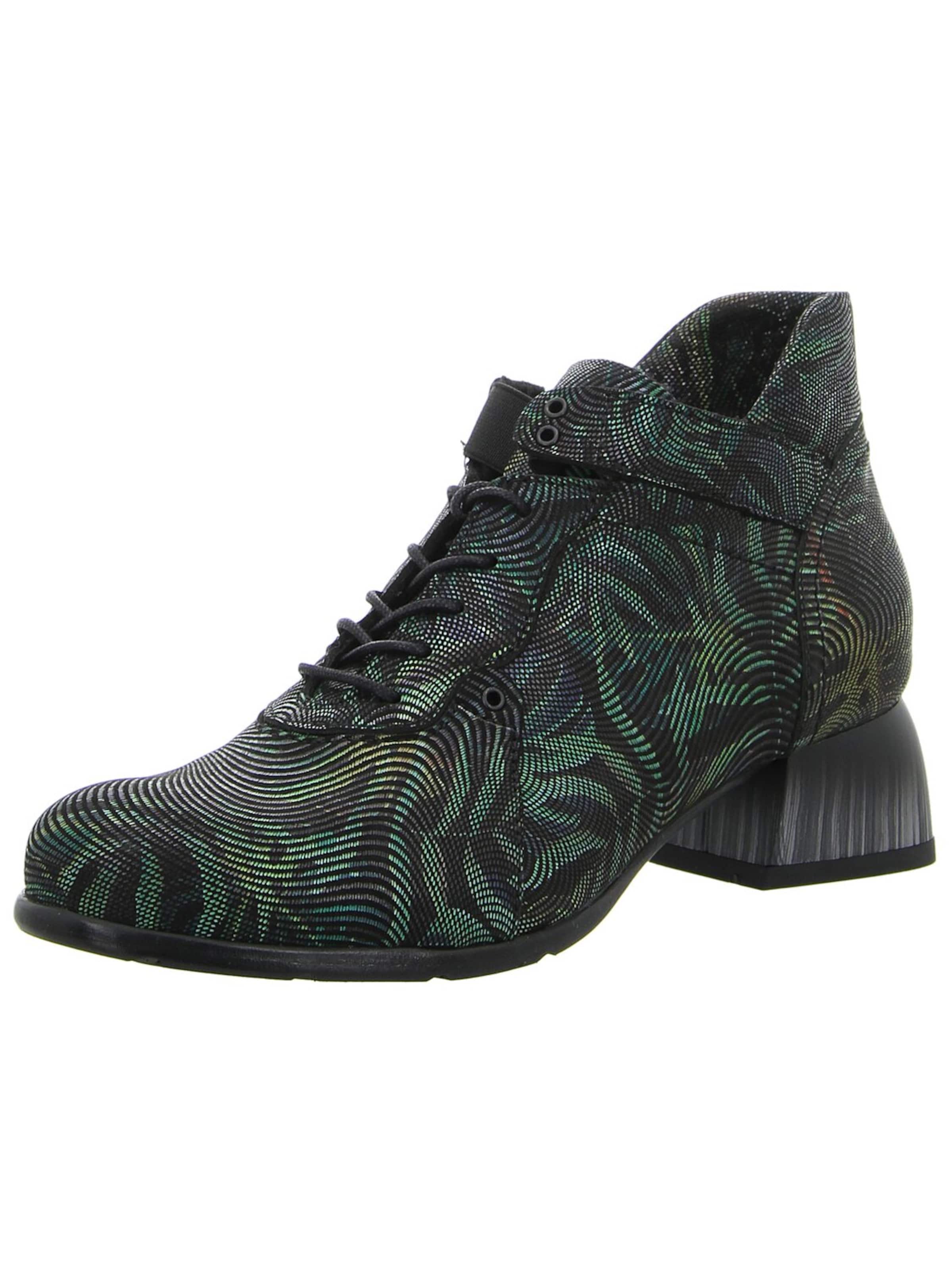 Simen Lace-Up Shoes 'Damen Schnürschuh 7013A GRÜN Echt Leder in grün' in Green: front