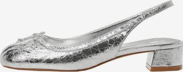 MANGO Ballet Flats 'lago' in Silver: front