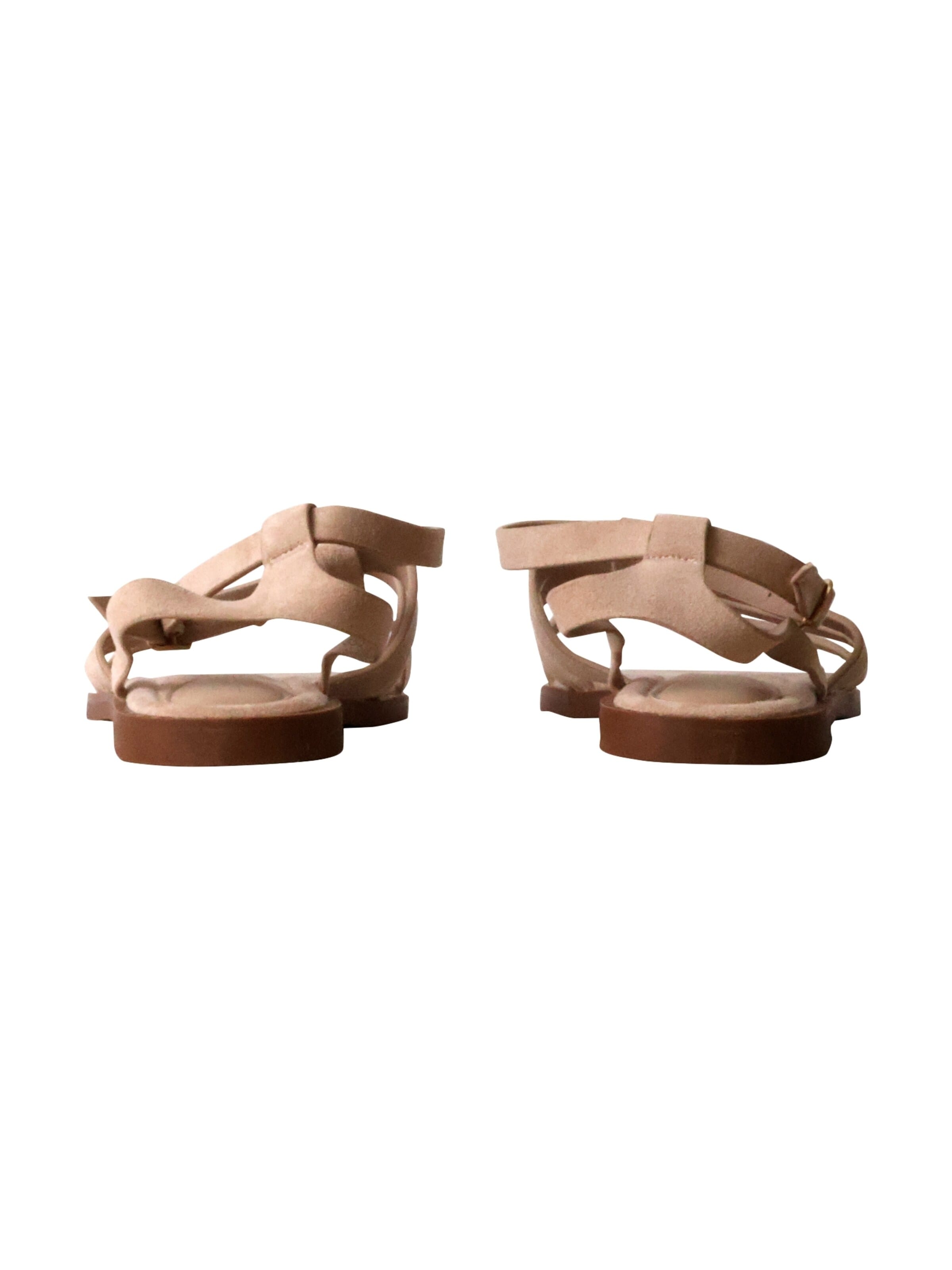 Sandalo 'Flache Riemchensandalen von Joalice' di Super Mode in verde