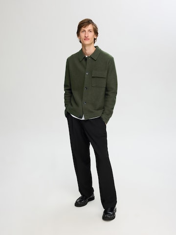 žalia SELECTED HOMME Kardiganas 'Nealy'