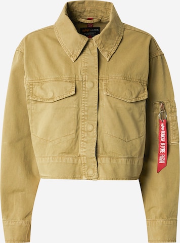 ALPHA INDUSTRIES Демисезонная куртка в Зеленый: спереди