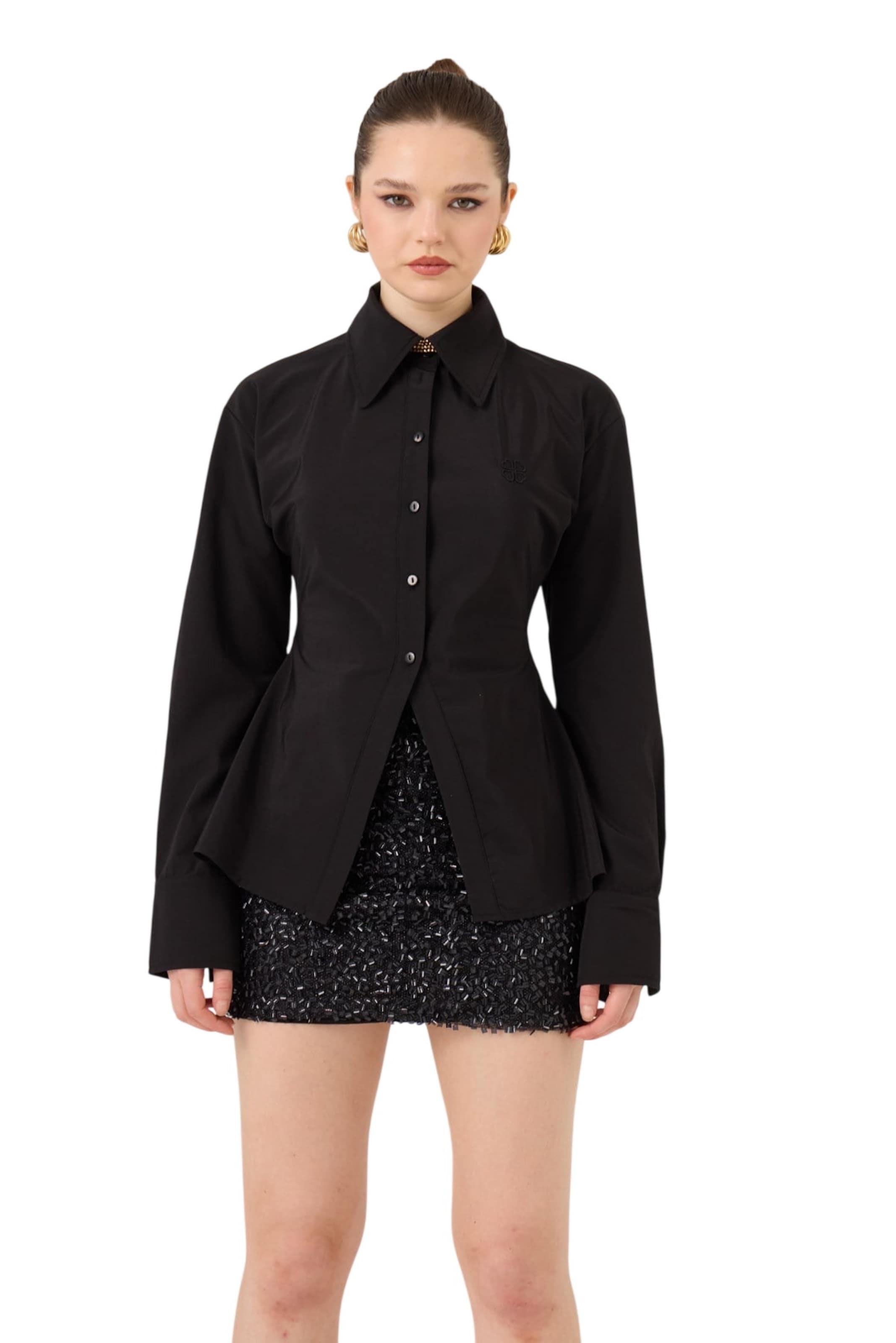 Chemisier HOLLY LOLLY en noir