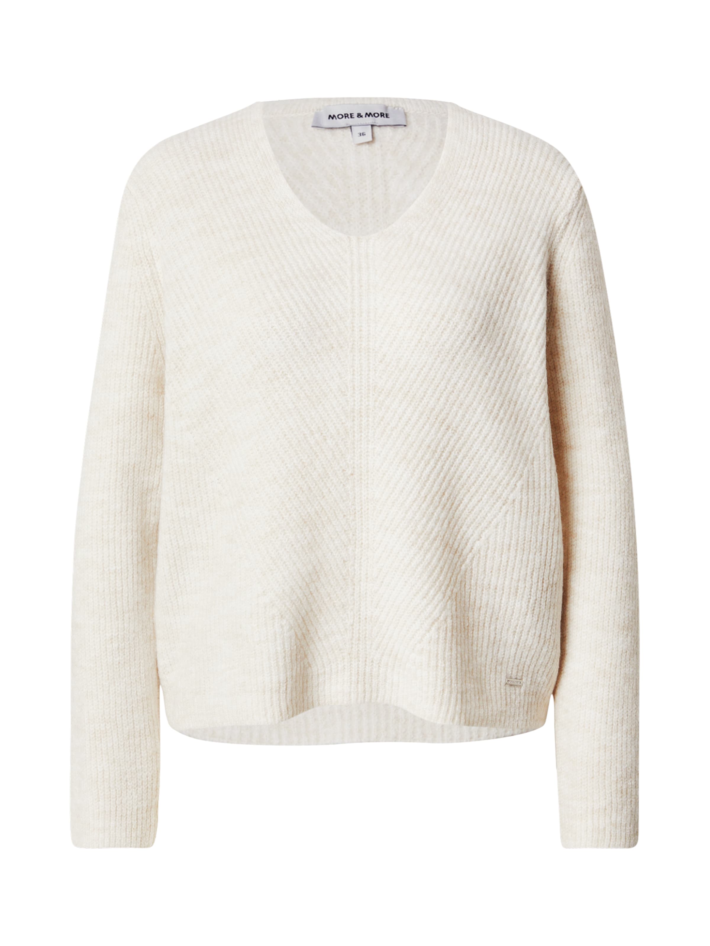 MORE & MORE Pullover in Beige: Vorderseite