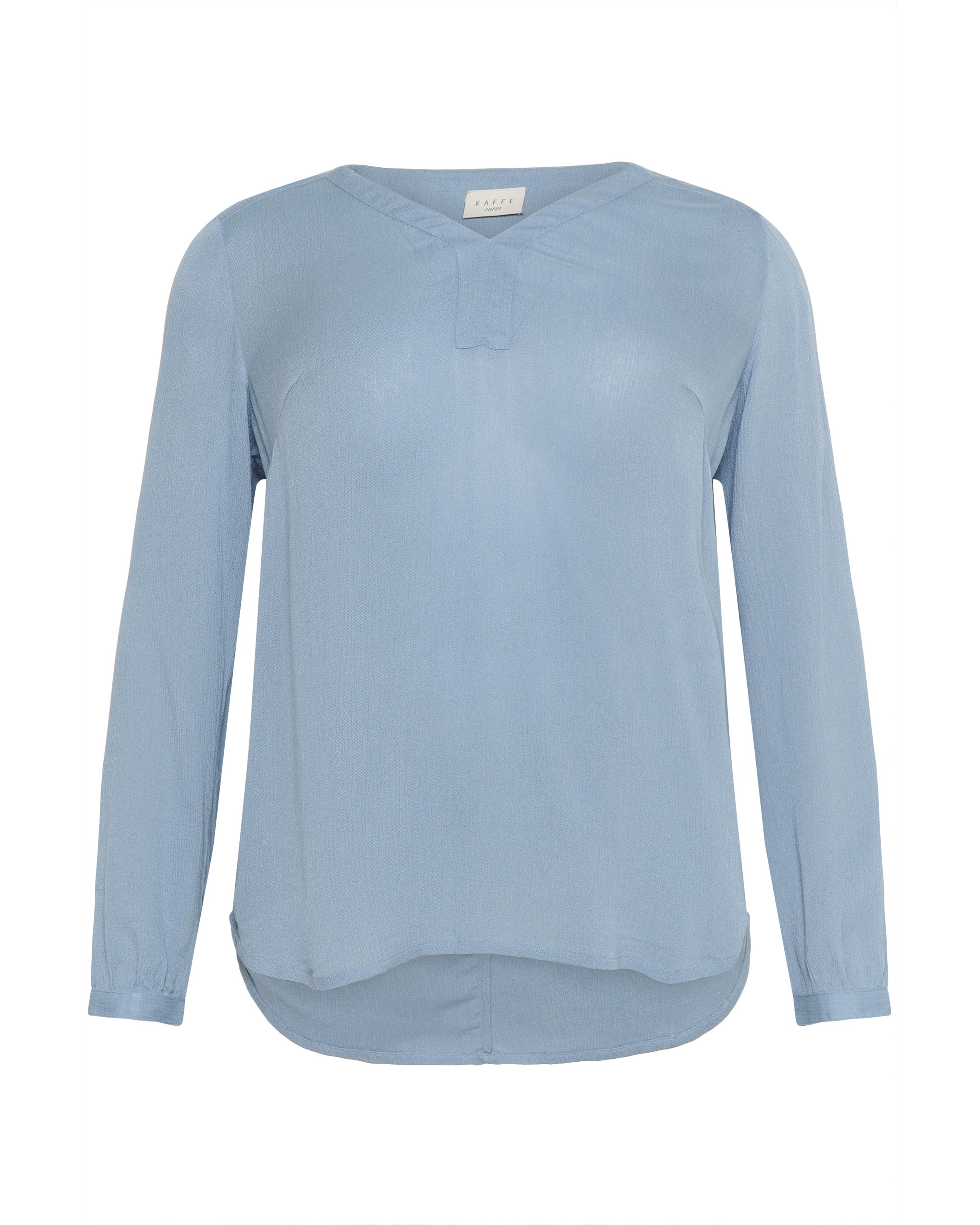 Bluză 'KCAmi' de la KAFFE CURVE pe albastru: față