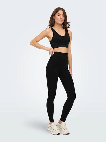 ONLY PLAY Skinny Sporthose 'ONPEdda' in Schwarz