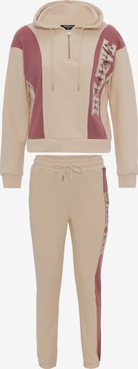 Tom Barron Jogginganzug in creme / mauve, Produktansicht
