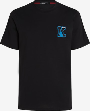 Karl Lagerfeld Shirt 'Initial' in Black: front