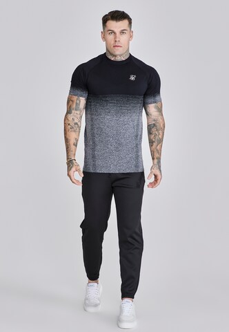 Effilé Pantalon SikSilk en noir