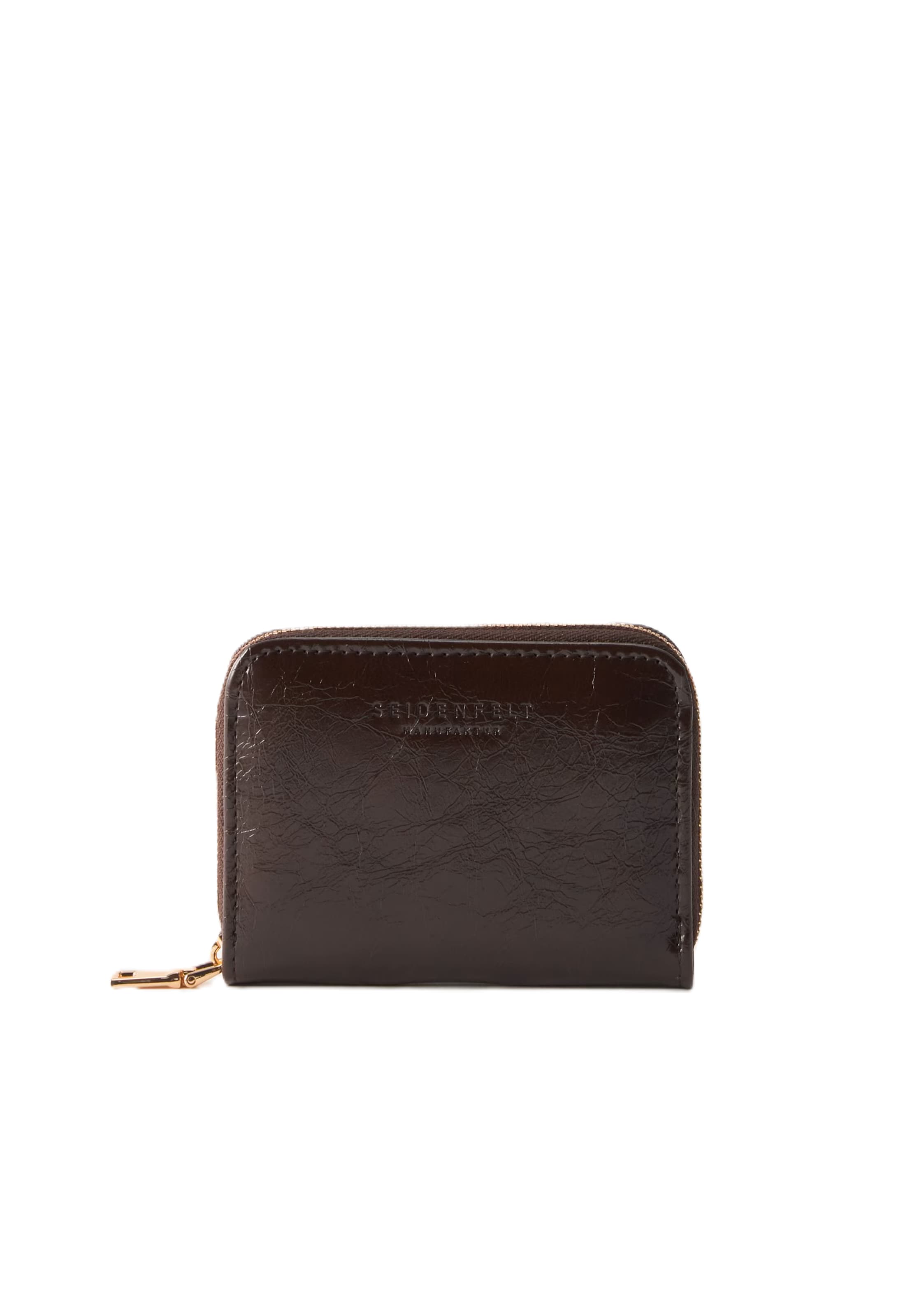 Seidenfelt Wallet 'YLVA' in Brown: front